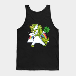 Dabbing Unicorn Lepricorn St Patrick's Day Gift Boys Kids Tank Top